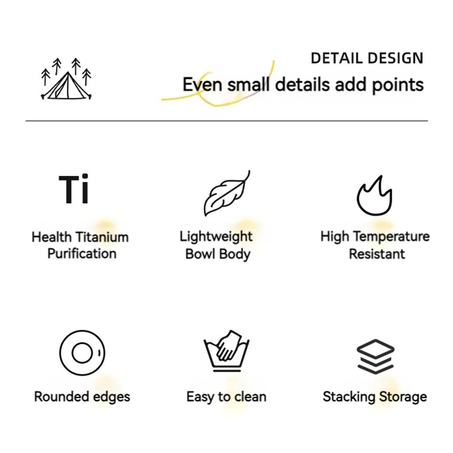 Camping Teller Titan - Stapelbar & Leicht für Outdoor Picknick