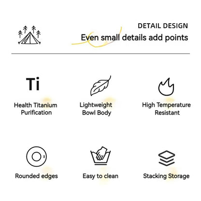 Camping Teller Titan - Stapelbar & Leicht für Outdoor Picknick
