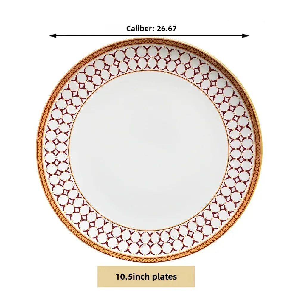 Bone China Steakteller Restaurant - Keramik Western Cuisine Teller