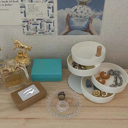 Rundes Metall Tablett - Obst Kuchen Dessert Schmuckschale Aufbewahrung