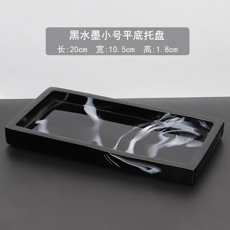 Marmor Harz Aufbewahrungstablett Rechteckig - Bad Schmuck Küche Organizer