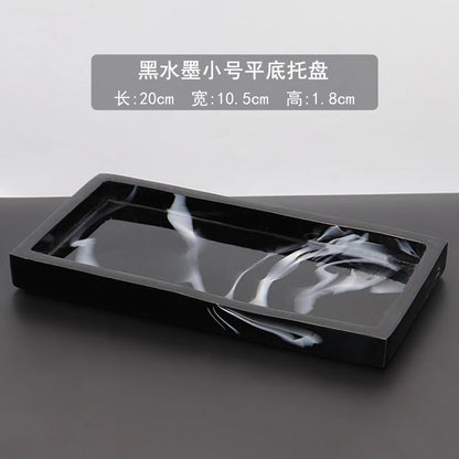 Marmor Harz Aufbewahrungstablett Rechteckig - Bad Schmuck Küche Organizer