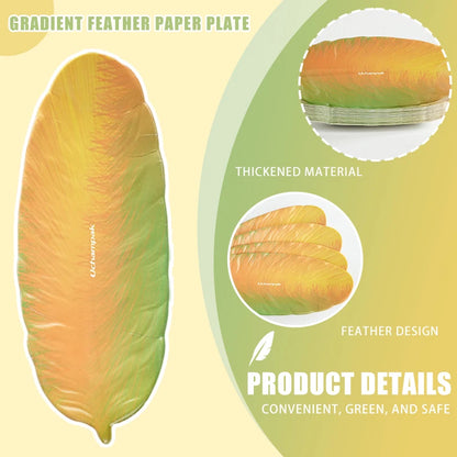 Bananenblatt Pappteller - Tropisches Design Einwegteller Wasserfest