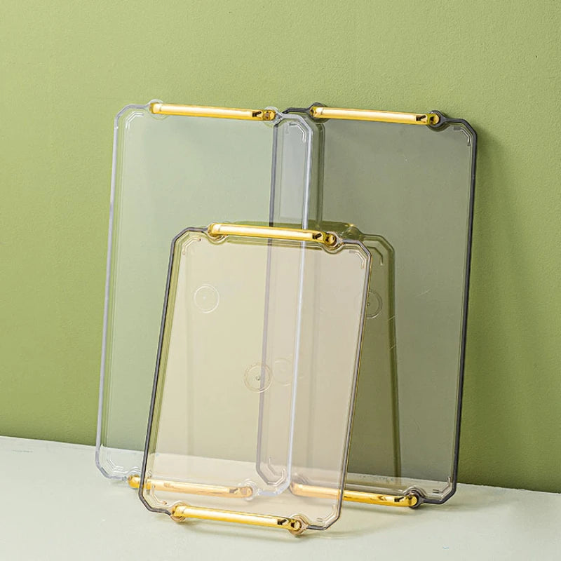 Serviertablett mit Griffen Klein & Groß - Kunststoff für Party Küche Bad Dessert