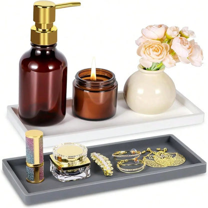 Silikon Aufbewahrungstablett Bad - Schmuck Organizer Schminktisch Deko