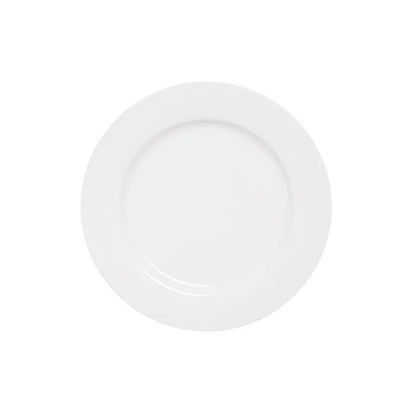Weißer Porzellanteller Rund - Hotel Restaurant Dinner Dessert Teller