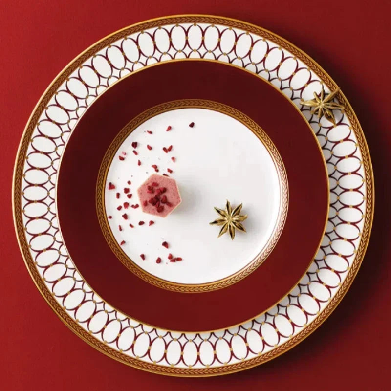 Bone China Steakteller Restaurant - Keramik Western Cuisine Teller