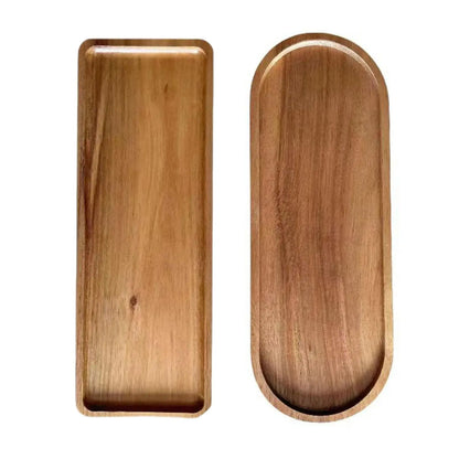 Holzteller Serviertablett - Frühstückstablett Dessertplatte Wohnzimmer