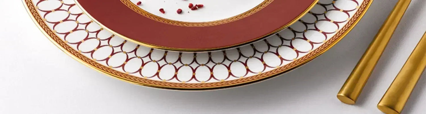 Bone China Steakteller Restaurant - Keramik Western Cuisine Teller