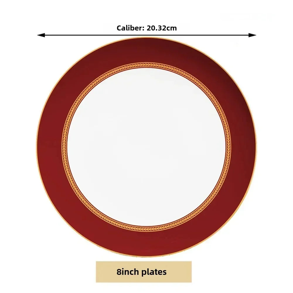 Bone China Steakteller Restaurant - Keramik Western Cuisine Teller