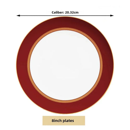 Bone China Steakteller Restaurant - Keramik Western Cuisine Teller