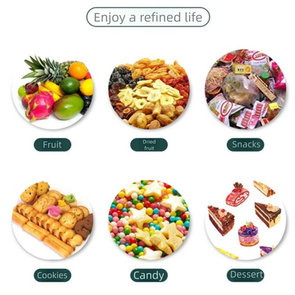 Drehbare Etagere 5-stöckig PET - Luxus Obstschale Snack Dessert Ständer