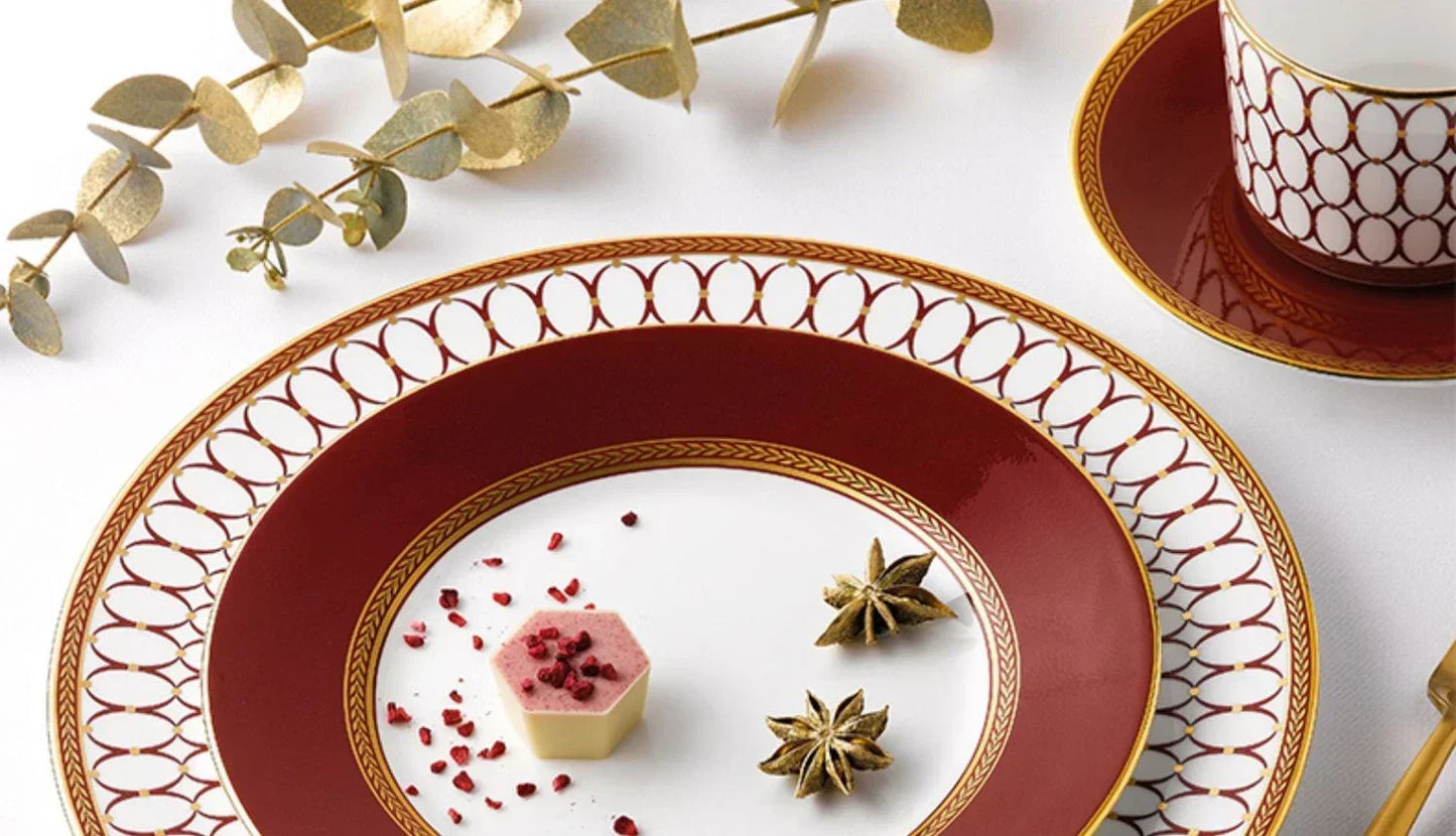 Bone China Steakteller Restaurant - Keramik Western Cuisine Teller