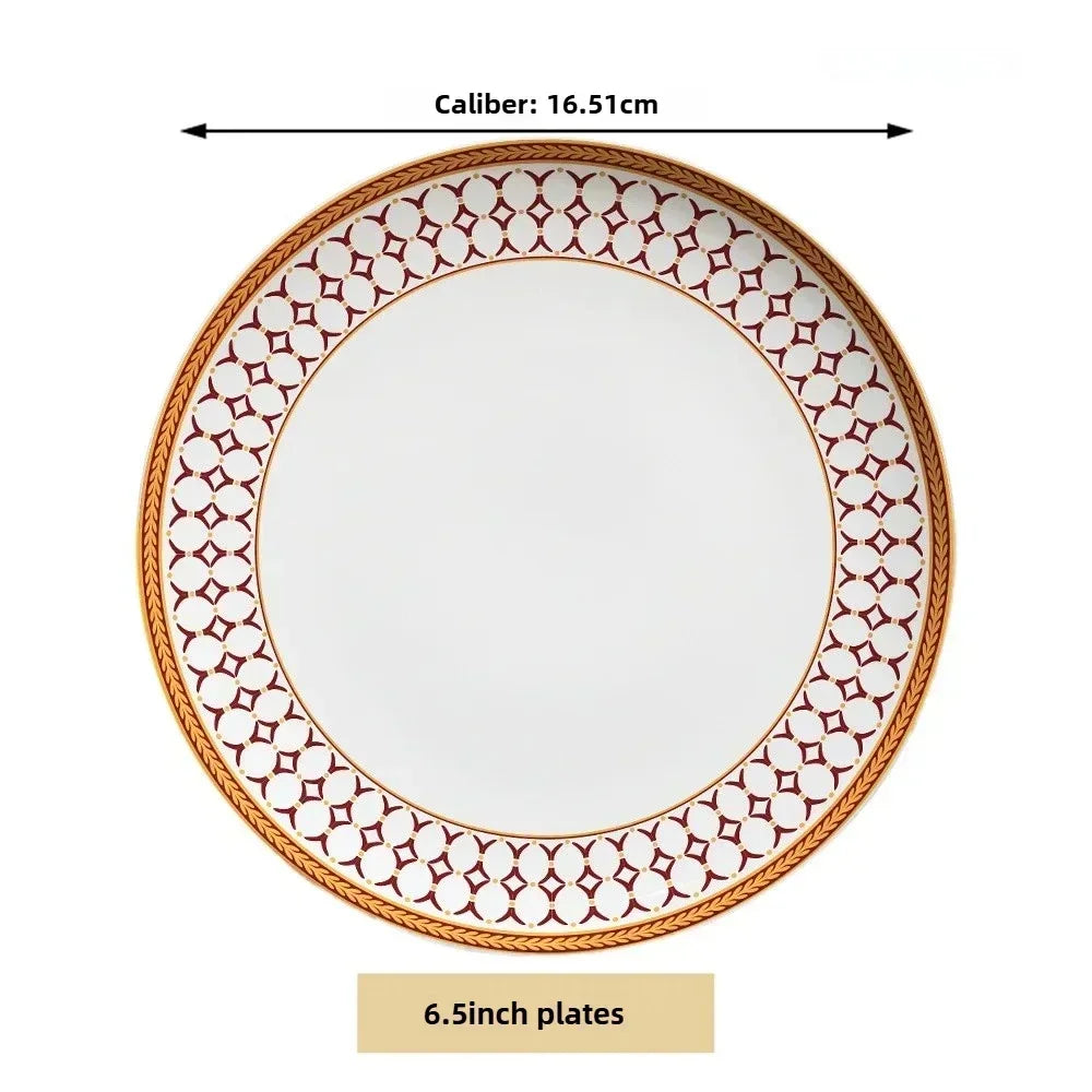 Bone China Steakteller Restaurant - Keramik Western Cuisine Teller