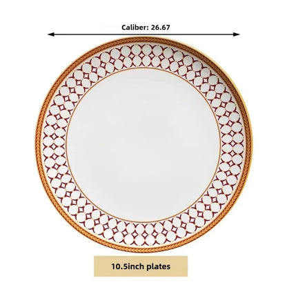 Bone China Steakteller Restaurant - Keramik Western Cuisine Teller