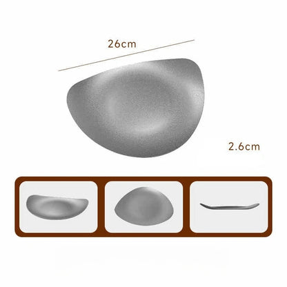 Edelstahl Teller 304 - Vintage Dessert Sushi Restaurant Dinner Geschirr