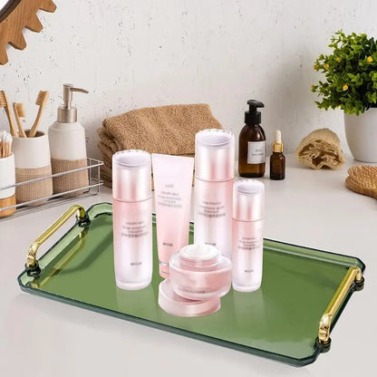 Serviertablett mit Griffen Klein & Groß - Kunststoff für Party Küche Bad Dessert