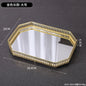 Luxus Spiegel Metall Tablett - Café Restaurant Aufbewahrung Dekoration